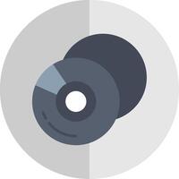 Compact Disk Flat Scale Icon vector