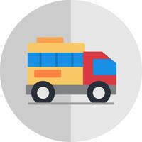Land Transportation Flat Scale Icon vector