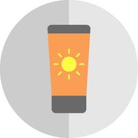 Sun Cream Flat Scale Icon vector
