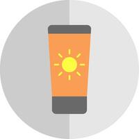 Sun Cream Flat Scale Icon vector