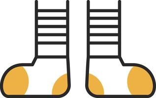 Clown Shoes Skined Filled Icon vector