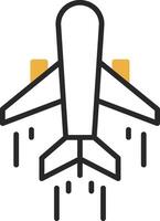 Air Transportation Skined Filled Icon vector