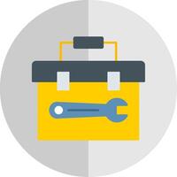 Toolbox Flat Scale Icon vector