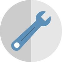 Wrench Flat Scale Icon vector