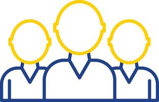 Team Line Two Color Icon vector