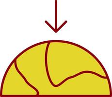 Gravity Line Two Color Icon vector
