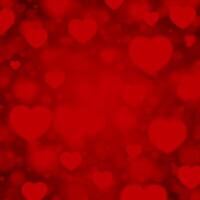 Valentines Day Heart Bokeh Lights vector