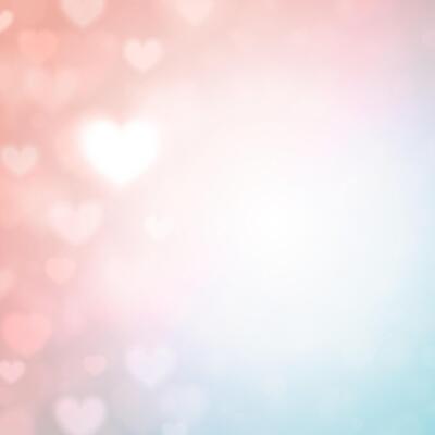 Valentines Day Heart Bokeh Lights