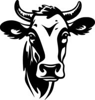 Cow, Minimalist and Simple Silhouette - illustration vector