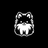 Pomeranian, Minimalist and Simple Silhouette - illustration vector