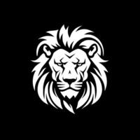 Lion, Black and White illustration vector