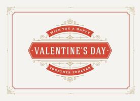 Valentines Day Card With Heart vector