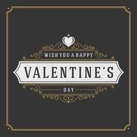 Valentines Day Card With Heart vector