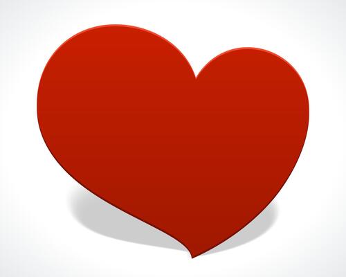 Elegant Valentines Day Card Design With Heart Motif