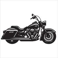 Chopper bike silhouette on a white background vector