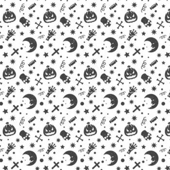 Halloween pattern design for background vector