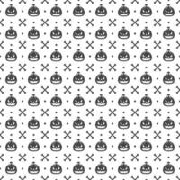 Halloween seamless pattern design for background vector