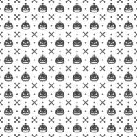 Halloween seamless pattern design for background vector