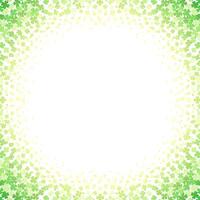 Saint Patrick's Day Irish lucky clover green gradient background copy space design template vector