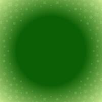 Saint Patrick's Day clover green gradient round frame Irish lucky background template vector