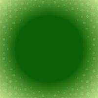 Saint Patrick's Day clover green gradient round frame Irish lucky background template vector