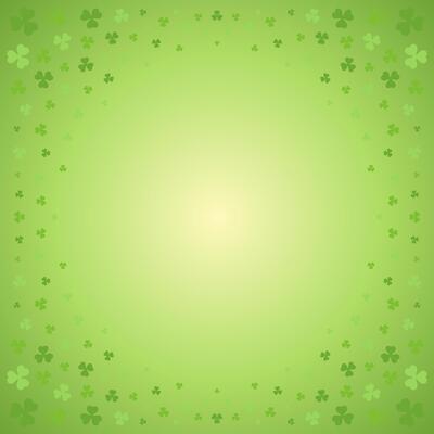 St Patrick's Day Irish lucky shamrock green background template design illustration