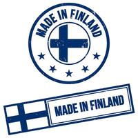 Made in Finland Stamp Sign Grunge Style vector