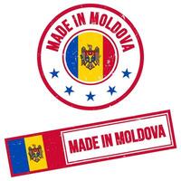 Made in Moldova Stamp Sign Grunge Style vector