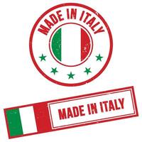 Made in Italy Stamp Sign Grunge Style vector