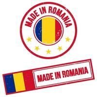 Made in Romania Stamp Sign Grunge Style vector