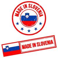 Made in Slovenia Stamp Sign Grunge Style vector