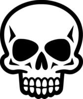 Skull, Black and White illustration vector