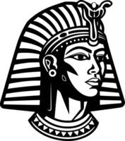 Pharaoh, Black and White illustration vector