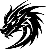 Dragon, Minimalist and Simple Silhouette - illustration vector