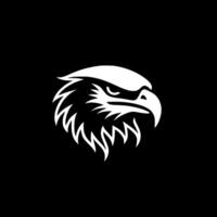 Eagle - Black and White Isolated Icon - illustration vector