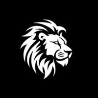 Lion, Black and White illustration vector