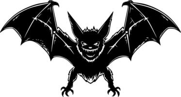 murciélago - minimalista y plano logo - ilustración vector