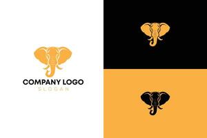 elefante minimalista moderno ilustración logo diseño vector