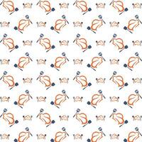 Chef high class trendy multicolor repeating pattern illustration design vector