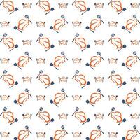 Chef high class trendy multicolor repeating pattern illustration design vector