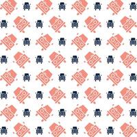 Automobile outstanding trendy multicolor repeating pattern illustration design vector