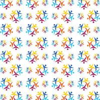 Group notable trendy multicolor repeating pattern illustration background design vector