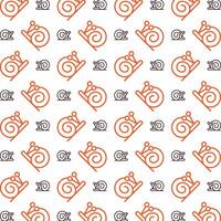 Snail noticeable trendy multicolor repeating pattern illustration background design vector