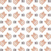 Snail noticeable trendy multicolor repeating pattern illustration background design vector