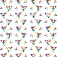 Triangle grand trendy multicolor repeating pattern illustration background design vector