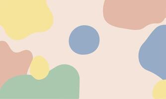 Abstract background organic shapes and pastel colorful vector