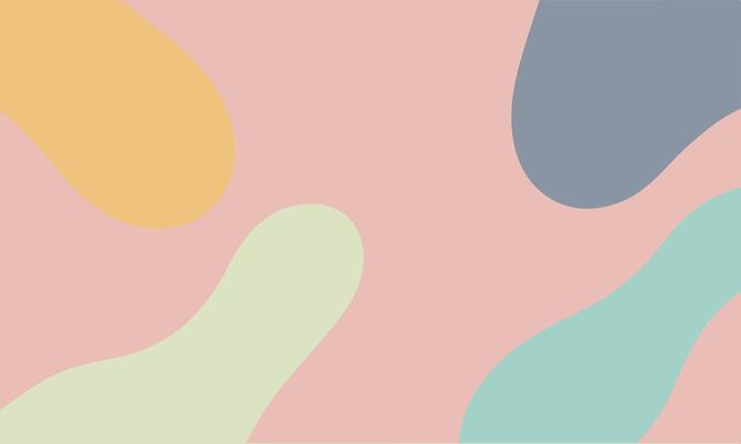 Abstract background organic shapes and pastel colorful