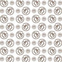 Coffee high class trendy multicolor repeating pattern illustration design vector