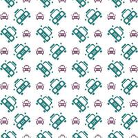 Taxi miraculous trendy multicolor repeating pattern illustration design vector