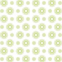 Green flower energizing trendy multicolor repeating pattern illustration background design vector